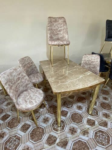 Masa və oturacaq dəstləri: Mətbəx üçün, Yeni, Açılan, Dördbucaq masa, 4 stul — 3