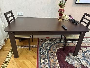 Açılan, Dördbucaq masa, 6 stul