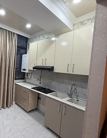 kireditle ev: Yeni tikili binada mənzil - Plan: 2 otaq (yataq otağı, qonaq otağı) — 10