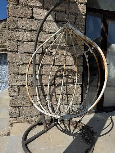 yumurta papaqlar: Oturacaq-yelləncək, Zontiksiz, Metal — 1