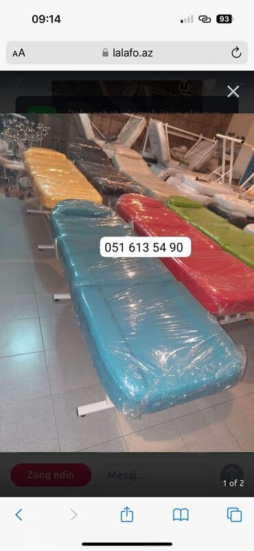 qatlanan carpayılar: Yeni, Kosmetoloji kuşetka, Qatlanan, rəng - Ağ — 1