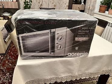 metbext sobasi: Mikrodalğalı soba Gorenje, Ayrıca dayanan, Mikrodalğalar ilə, rəng - Gümüşü, Yeni — 1