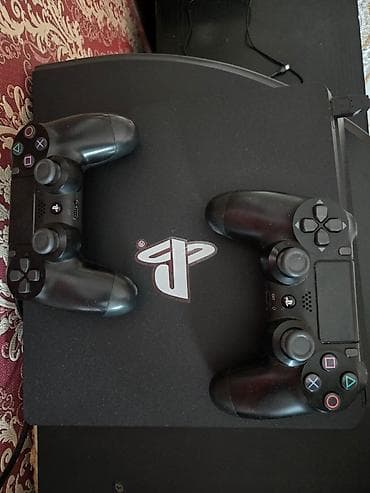 ps4 slim disk: Ps 4 slim 1 tr.tam ela veziyyetde,iki arijinal pult.prasifkali icinde — 3