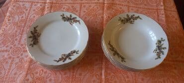 Qab-qacaq və mətbəx ləvazimatlarının alışı: Boşqablar, 6 ədədli dəst, rəng - Ağ, Farfor, Yaponiya — 1