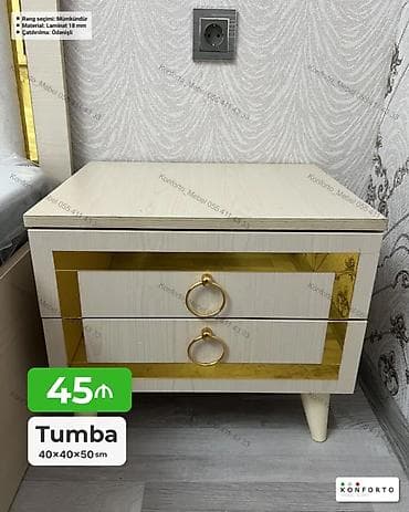 kitab refi: Tumba – 40×40×50 sm ölçüdə - Material: 18 mm laminat - Rəng seçimi — 1
