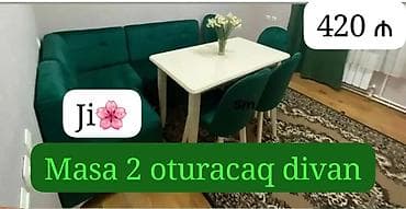 metbex kunc divanları: Künc divan və masa — 1