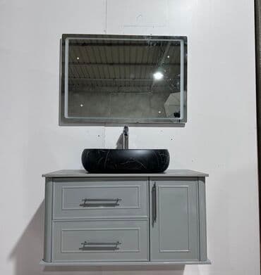 moydadır sederek: Bu dəbli vanna otağı dəsti, müasir dizaynı ilə seçilir. Dəstə güzgülü — 17