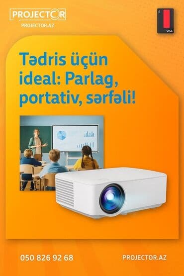 klass 11 tarifi deaktiv etmek: İşlənmiş Portativ Proyektor Pulsuz çatdırılma, Ödənişli çatdırılma, Rayonlara çatdırılma — 1