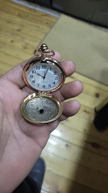 Retro üslubda cib saatı – qapaqlı, kvars mexanizimli, uniseks model