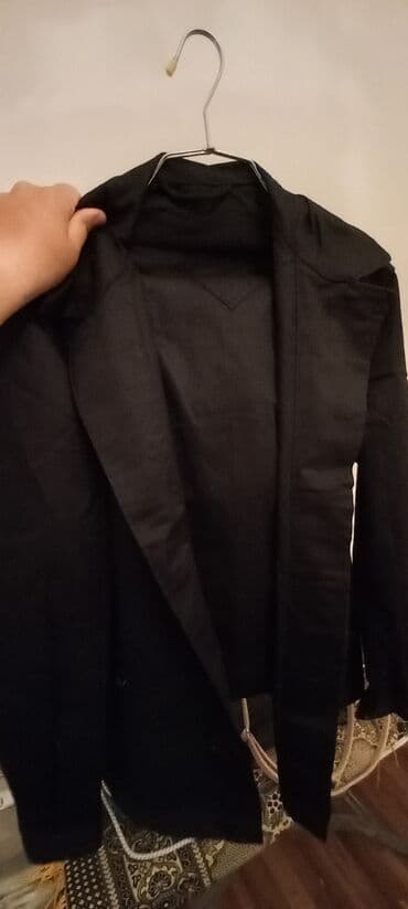 kişi ucun klassik qara kostyum: Kostyum, Qış, XL, rəng - Qara — 4