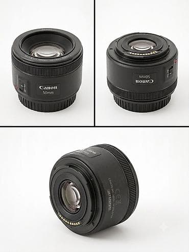 Elektronika: Canon EF 50mm lens - Model: Canon EF 50mm f/1.8 - Fokus məsafəsi: 50 — 1
