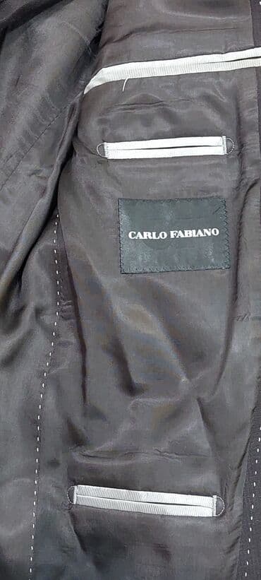 kişi ucun klassik qara kostyum: Kastyum. Karicniviy rengde. Razmer 50 — 2