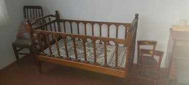 Oğlan və qız üçün, Dördbucaq, Beşik, Dəstsiz, Matras ilə, Yellənmə mexanizmsiz