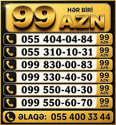 azercell modem satilir: Xüsusi mobil nömrələr – asan yadda qalan, simmetrik və rəqəm — 1