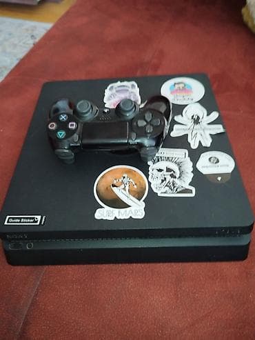 ps 4 costik: 🎮 Satılır: PlayStation 4 Slim (500GB) ✔️ 1 original joystick ilə ✔️ — 4