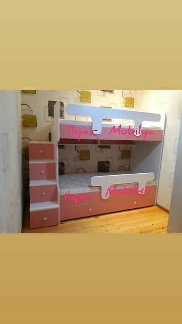 Oğlan və qız üçün, Yeni, Çarpayı, Matrassız, Siyirməsiz, Laminat