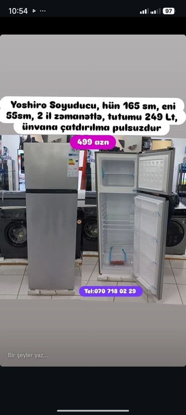 shivaki soyuducu: Soyuducular anbardan satiş.WhatsaApp-a yazin.Modellərin qimətlərini — 50