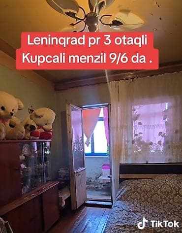 3 otaqli menzil: Leninqrad layihəli 3 otaqlı mənzil – kupçalı 9 mərtəbəli binanın 6-cı — 3