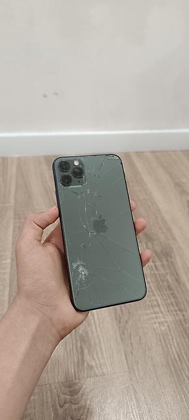 iphone 11 pro maks: IPhone 11 Pro Max, 64 GB, Yaşıl, Qırıq — 4