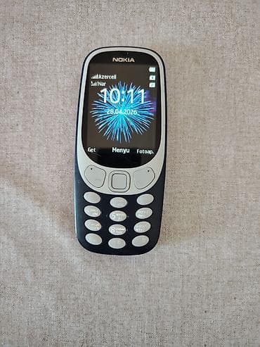 ucuz nokia: Nokia 3310, < 2 GB Memory Capacity, rəng - Göy, İki sim kartlı — 1