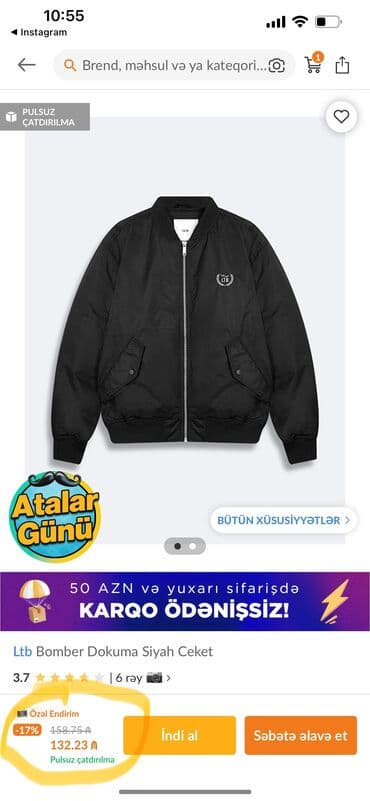 kurtkalar 2023: 70azn.LTB kurtka.yenıdı.xl ölçü — 4