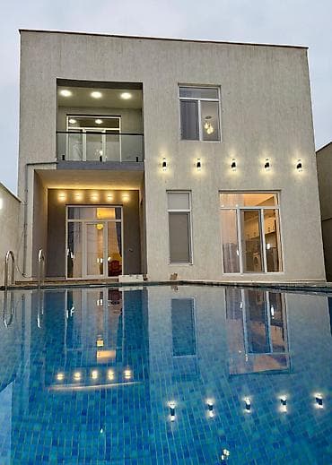 sekide evler: Bağ evi kirayə verilir, Merdekan Mərdəkanda yerləşən isti, hovuzlu bağ — 1