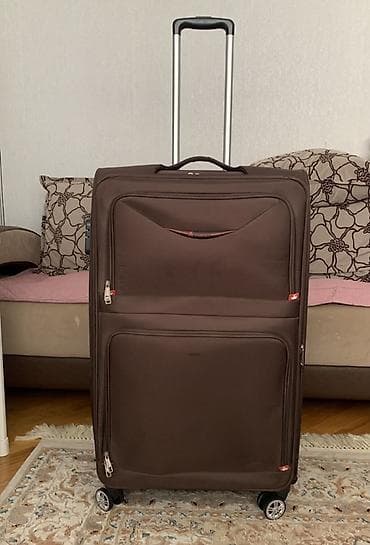 Böyük ölçülü yumşaq korpuslu səyahət çamadanı - Rəng: tünd qəhvəyi - lalafo.az -da Böyük ölçülü yumşaq korpuslu səyahət çamadanı - Rəng: tünd qəhvəyi -