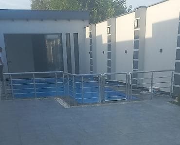 lan: Balkon məhəccəri, Paslanmaz polad — 1
