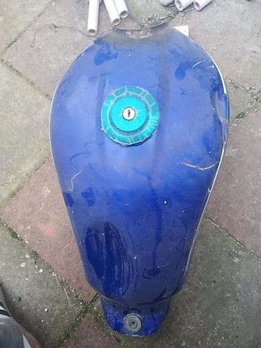prado şiti: Məhsul: Motosiklet yanacaq çəni - Rəng: mavi, yanlarda dekorativ — 2
