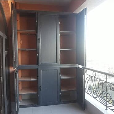 дешевый шкаф на балкон: Açılan, 6 qapı Düz dolab, Eyvan dolabı — 1