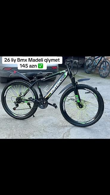 velosibet bmx: 26-lıq BMX model velosiped - Təkər ölçüsü: 26" - Çərçivə: BMX — 1