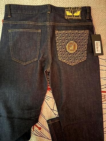 levis 501 original zenske: Fendi jeans(tikislidir baskili deil maqaza baqlandiqi ucun deyerinden — 3