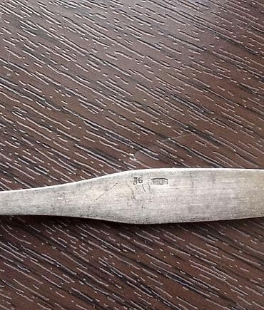 cay dezgahi: Məhsul: Çay qaşıqları dəsti - Miqdarı: 6 ədəd - Material: gümüsh — 2