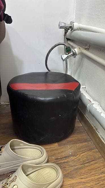 bufikler: Pufik oturacaq, Süni dəri, rəng - Qara — 1