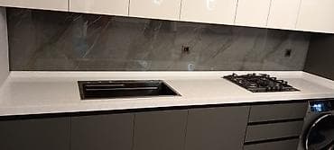 sutular: Mətbəx üçün kvars (kvars-kompozit) stolüstü və arxa panel həlli - — 9