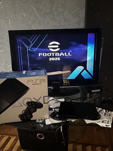 PlayStation 2 (PS2) Slim konsolu – Charcoal Black Xüsusiyyətlər: -