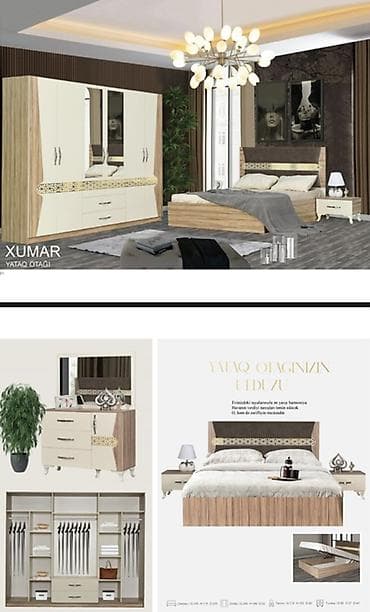 İkinəfərlik çarpayı, Dolab, Termo, Tumba, Yeni