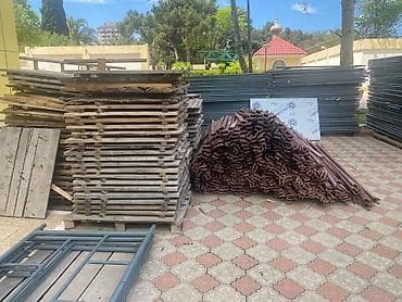 dəmir lesa: Fasad üçün metal skafold (lesa) komplekti - Modul tipli metal — 6
