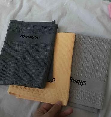 tekstil: İlbay’s One Touch – mətbəx üçün çoxməqsədli mikrofiber dəsmal dəsti - — 1