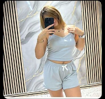 Hicab: TOPTAN en az alım 100 adet Bu qadın şort dəsti rahatlıq və şıqlığı — 5