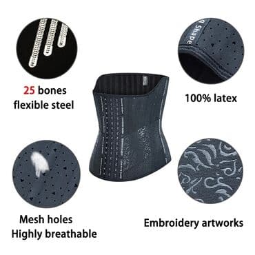 sümük təsbeh: Latex Bel incelden 25 Sümüklü korset. Qadınlar Arıqlama Qılıfı — 1