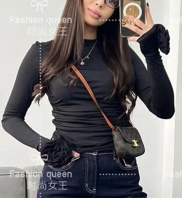 женские футболки и майки в полоску: Zerif bluz🌸🫶🏻 — 4