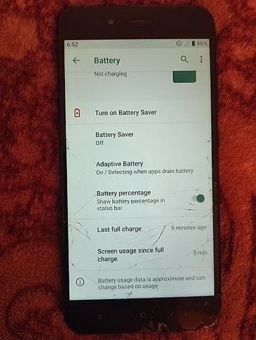 samsung on 6: Xiaomi Mi A1, 64 GB, rəng - Qara, 
 Qırıq — 3