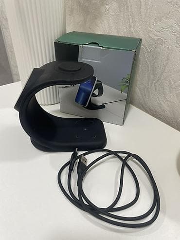 type c adapter: 3-in-1 Maqnitli Simsiz Şarj Stendi (Model: OJD-83) - Eyni anda — 5