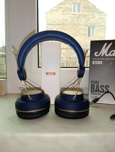 səs yazma proqramı: Новый Беспроводные (Bluetooth) Наушники, Marshall, цвет - Голубой — 3