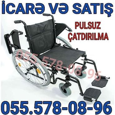 İcarə və satış üçün əlil arabası - Rahat oturacaqlı, möhkəm metal