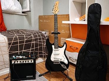 gitara simi: Elektrik gitara seti – tam hazır çalma paketi - Gitara: Strat tipli — 1