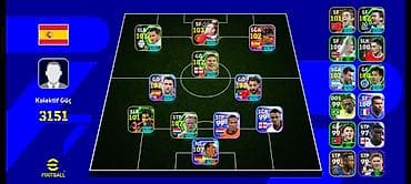 ikinci əl printer: EFootball hesabı – yüksək reytinqli komanda və tam quruluş - Oyun — 1