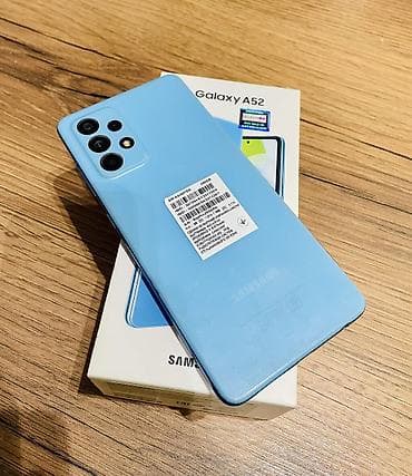 samsung printeri: Samsung Galaxy A52, 128 GB, rəng - Göy, Barmaq izi, İki sim kartlı, Face ID — 2