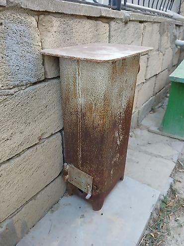 lotus qaz peci: Metall soba (odun/kömür üçün) - Material: qalın divarlı polad — 1